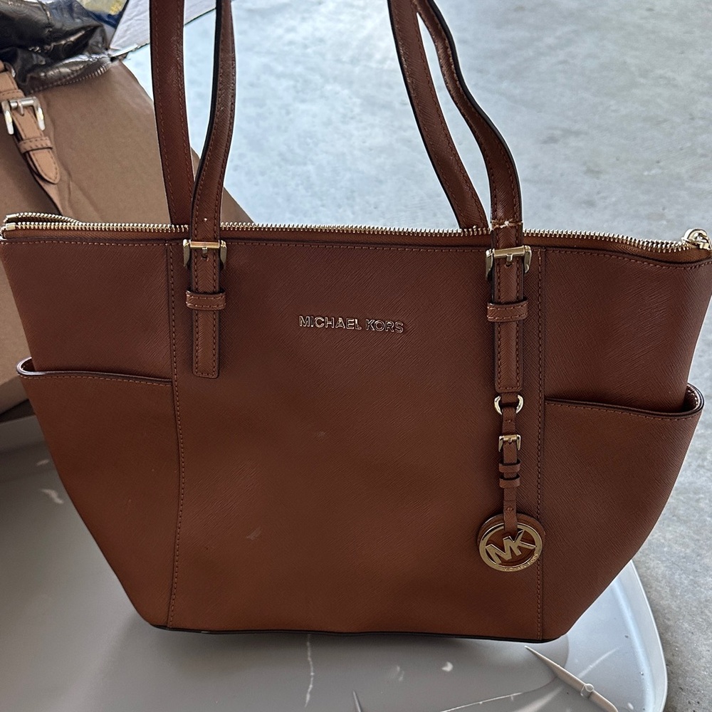 Michael Kors Tan Leather Tote